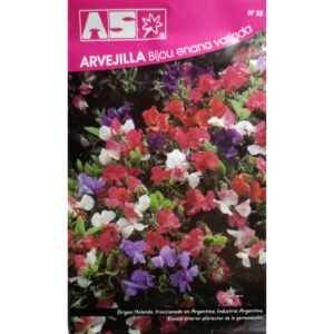 24 Semillas Arvejilla Bijou Enana Mix Calidad Premium